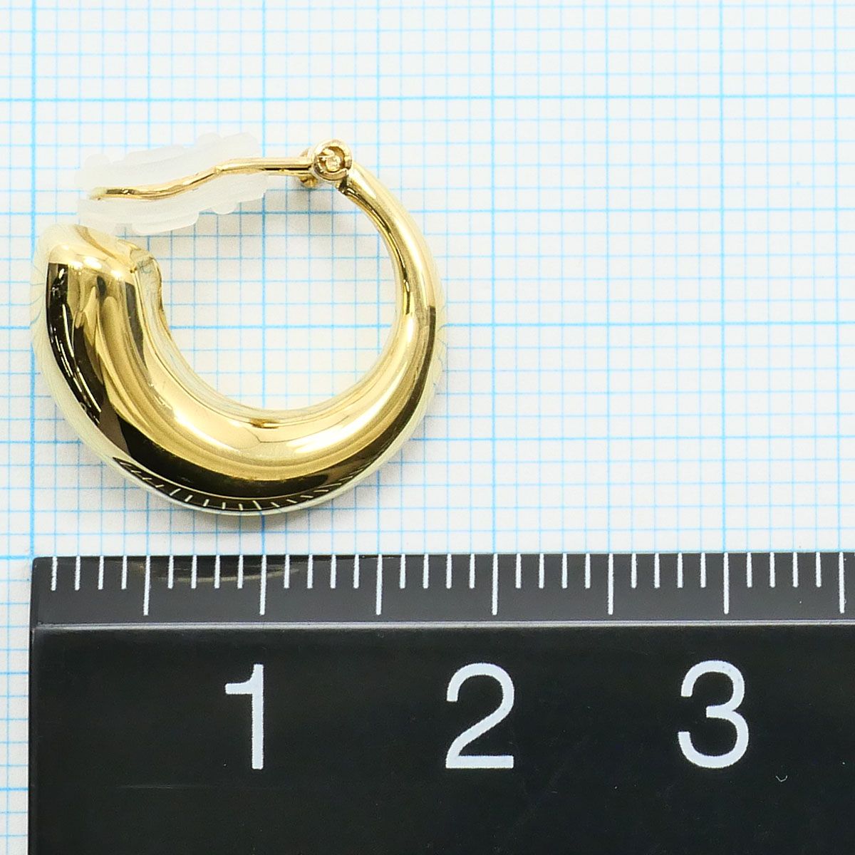 K18YG イヤリング clip-on earrings 総重量約2.5g NICORILABO_COM