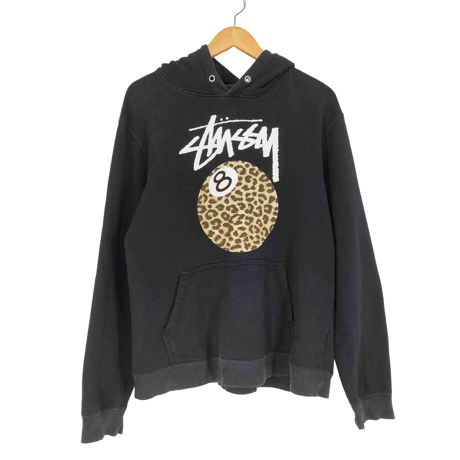 stussy / レオパード柄 8ボール / XL ステューシー Stussy ヒョウ柄 8ボール プリントプルオーバー