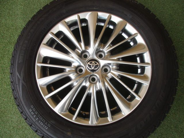 み トヨタ純正 アルファード ヴェルファイア 225 60R17 スタッドレスタイヤ４本SET 20系 30系