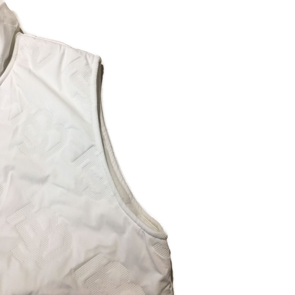【ジャックバニー】美品 中綿ベスト パンチング ホワイト 6サイズ メンズ メンズ ジャックバニー Jack Bunny!! ベスト 6(LL) 白 ホワイト 中綿