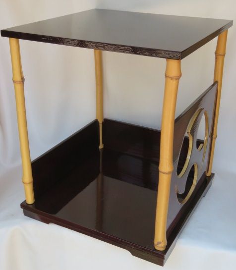 五月◆特売品 木製 巴棚 裏千家 圓能斎好写 組立式 茶道具 税込 スレ