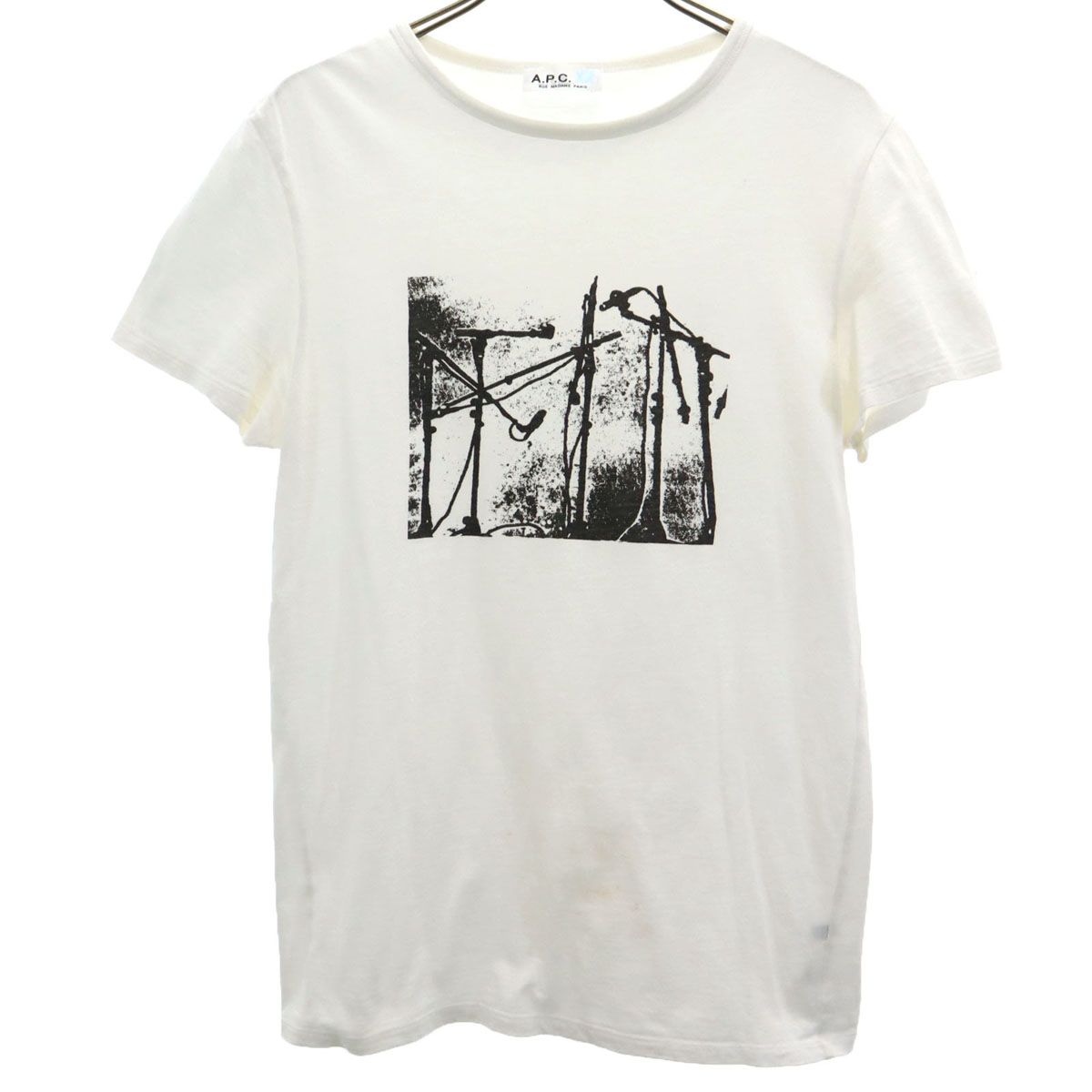 A.P.C. アーペーセー 日本製 SECTION MUSICALE プリント 半袖 Tシャツ 