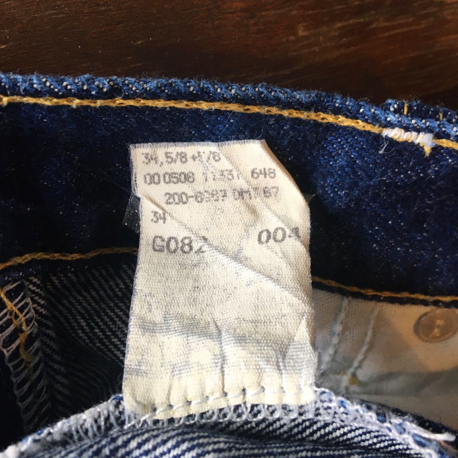 90s メキシコ製【Lee】リー オリジナル インディゴ デニム ジーンズ #200-8989 Jeans w34×L32