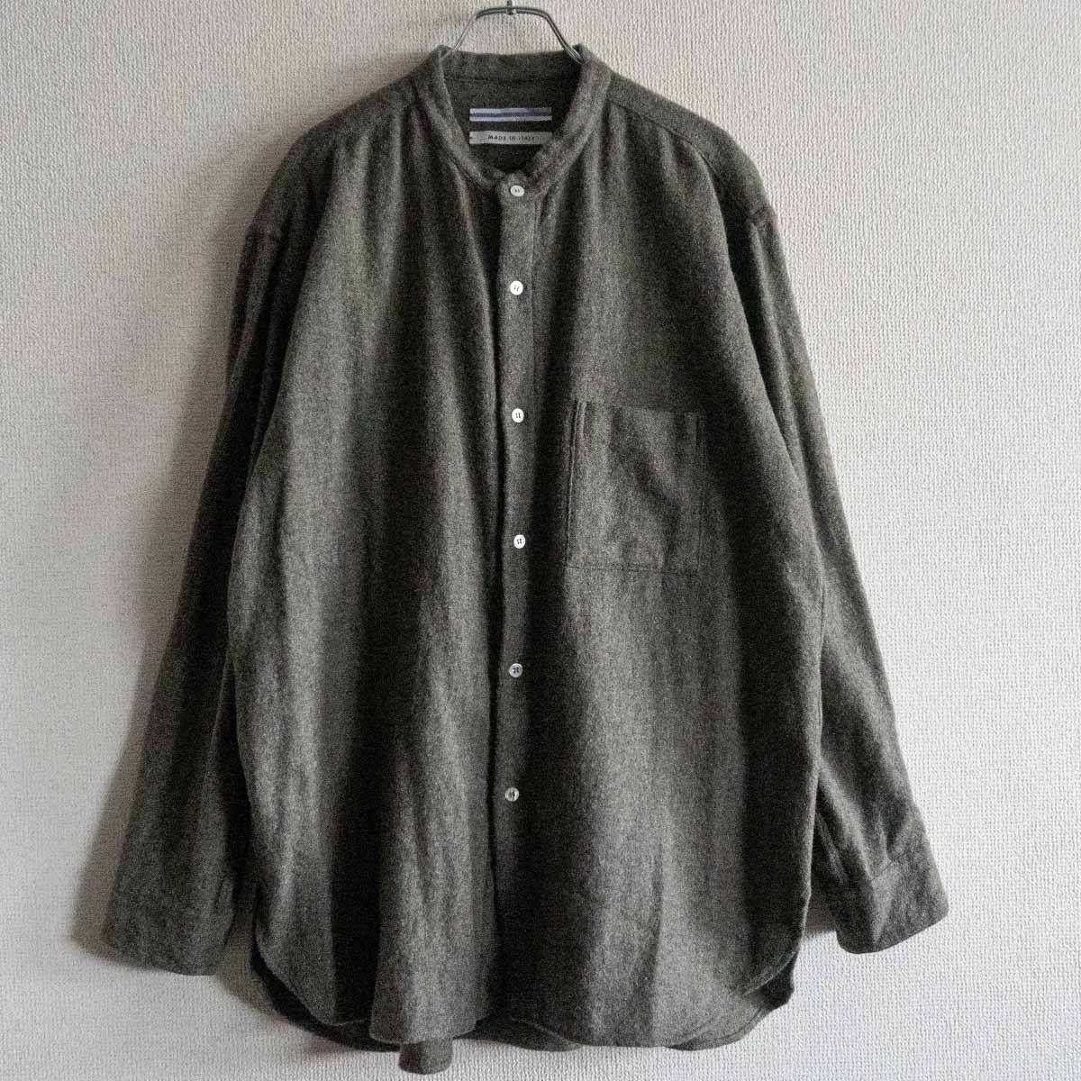 CRISYASEYA Baby alpaca Mao Shirt XL アルパカ ウール マオ シャツ クリスタセヤ 25050485