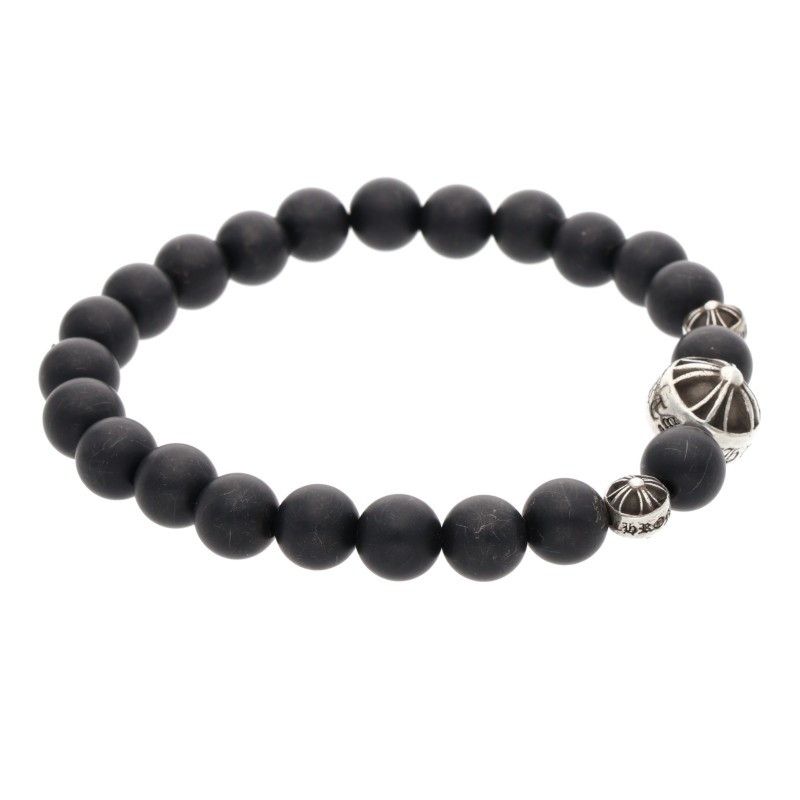  クロムハーツ 8 mm BEAD mmビーズブレス ONYX 71 mmオニキスビーズブレスレット メンズ その他 アクセサリー