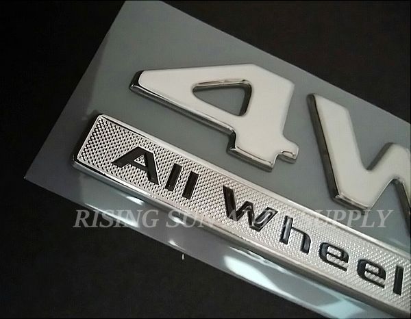 三菱 純正 エンブレム 【 4WD All Wheel Control 】軟質樹脂製 ｸﾘｯｸ