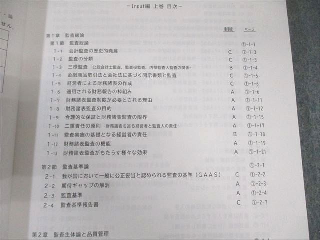 CPA会計学院 公認会計士 監査論 論文対策講義 松本レジュメ
