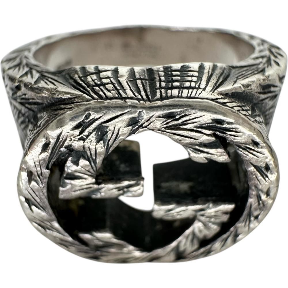 9.5号GUCCI/グッチ リング・指輪 インターロッキングG アラベスク