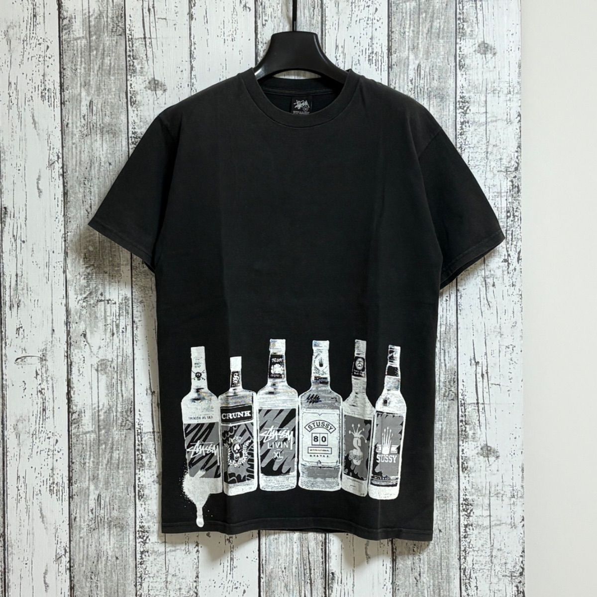 90s オールドステューシー　ビンテージ半袖Tシャツ　ジャズマン　USA製　黒色 STUSSY - 90s old stussy オールドステューシー ジャズマンT