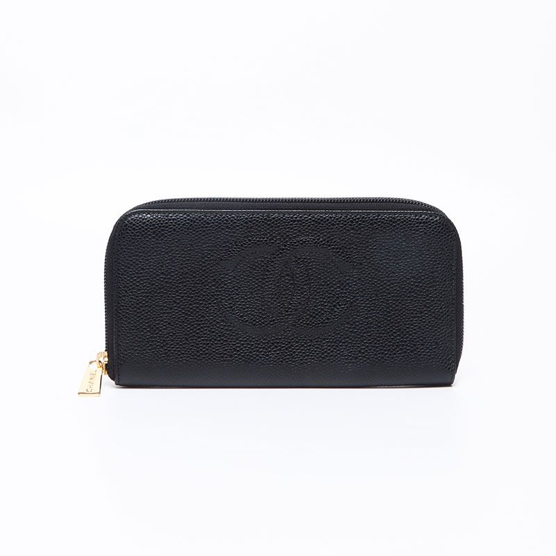 CHANEL シャネル 長財布 ココマーク キャビアスキン 10番台 2005