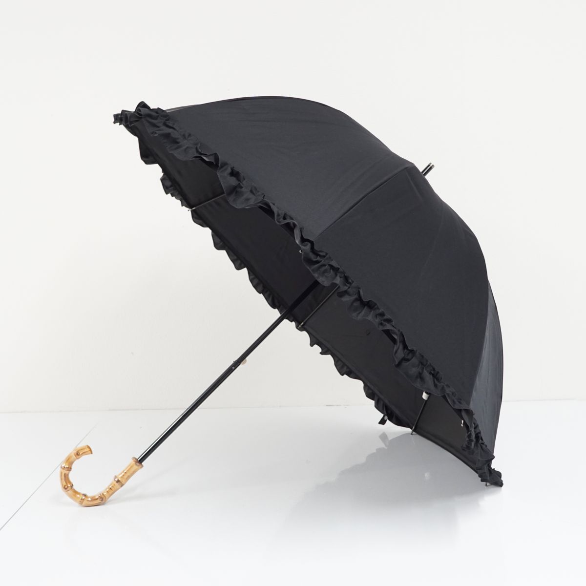 芦屋ロサブラン 完全遮光日傘 USED美品 ショートサイズ フリル 