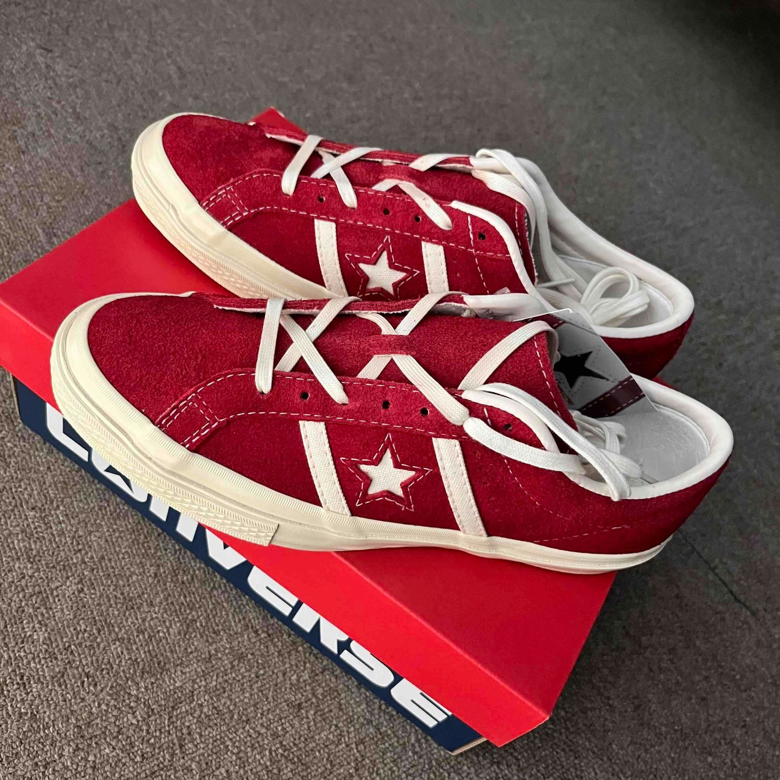 CONVERSE STAR&BARS SUEDE レッド / スター&バーズ スエード