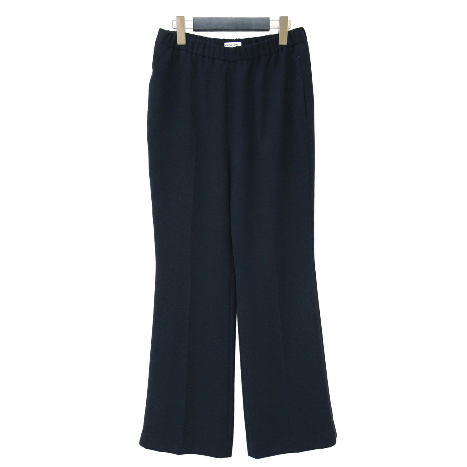 MUSE de Deuxieme classe ネイビー フレアパンツ MUSE de Deuxieme Classe ミューズ ドゥ ドゥーズィエムクラス