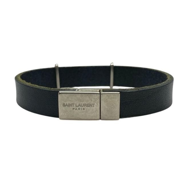 SAINT LAURENT ブラック バングル SAINT LAURENT サンローラン カサンドラ ブレスレット バングル