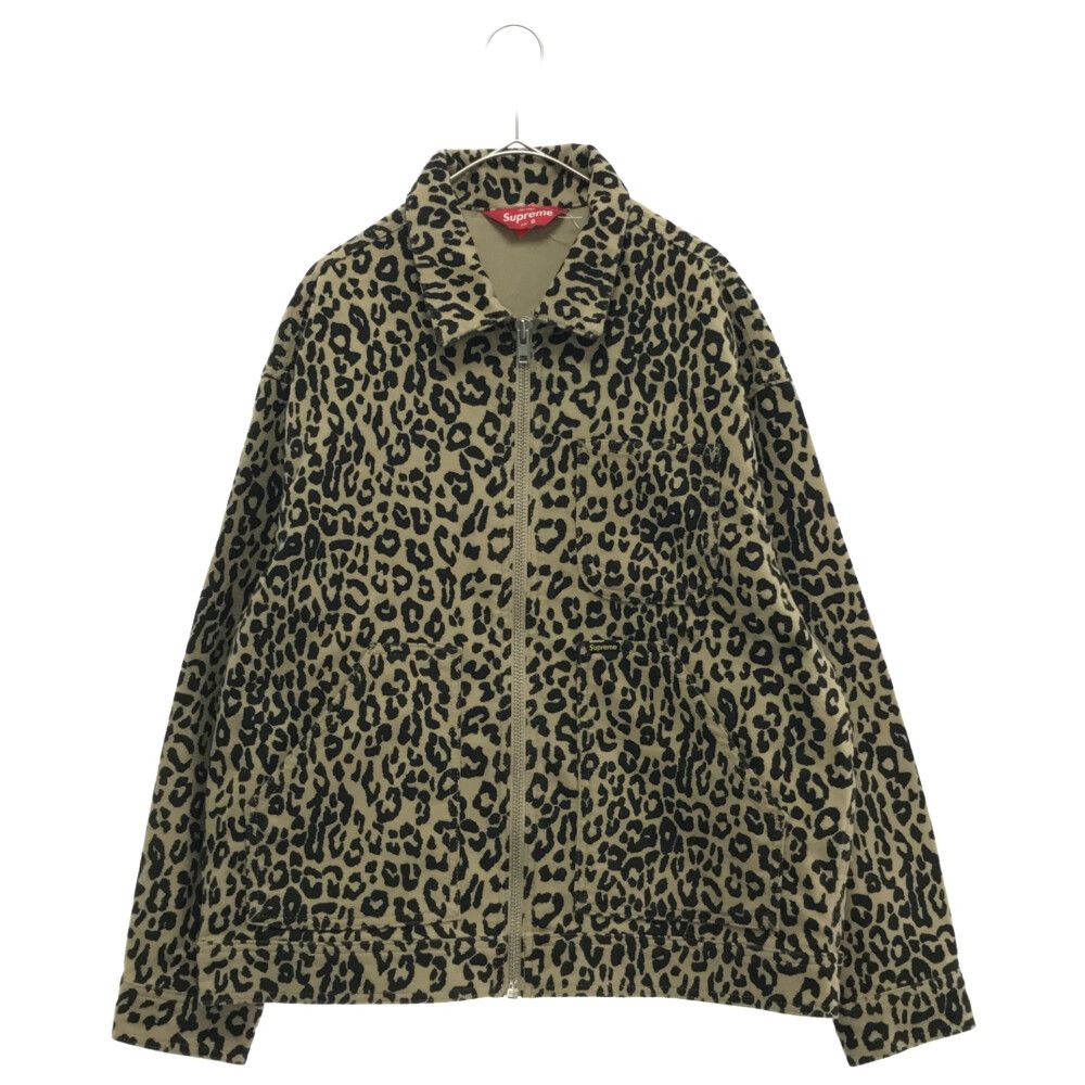 SUPREME (シュプリーム) 22AW Moleskin Work Jacket Leopard ...