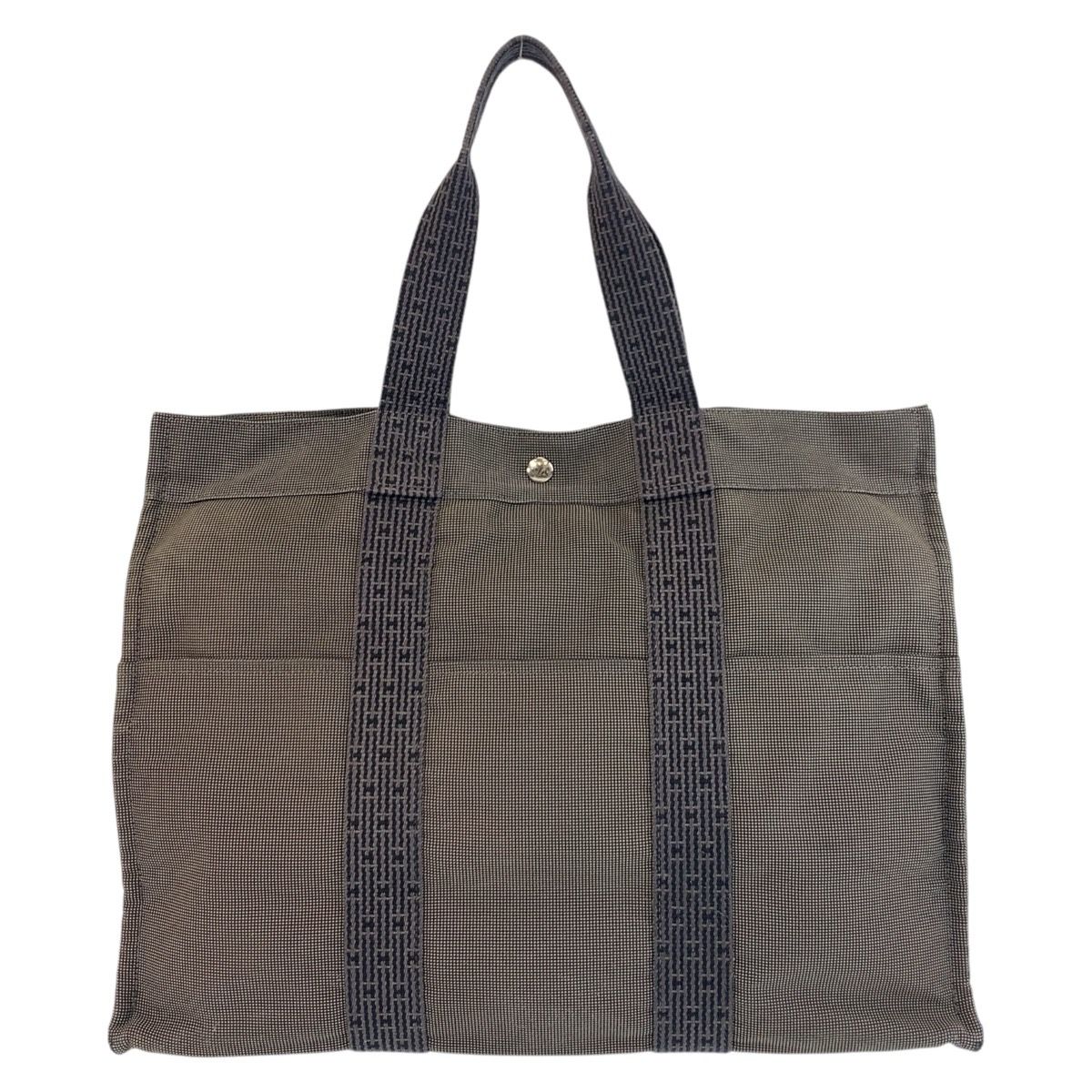 エルメス ハンドバッグ トートバッグ エールラインPM シルバー金具グレー系 HERMES エルメス エールライン グレー シルバー金具 ポリアミド