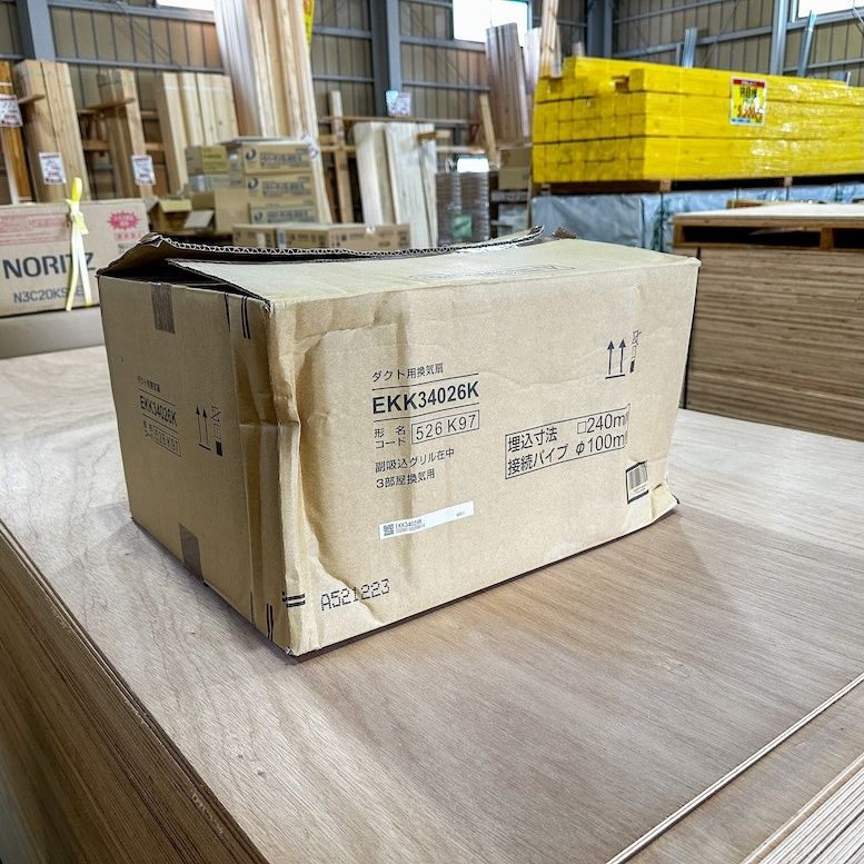 TOTO＞ダクト用換気扇（型番：EKK34026K）3部屋換気用【未使用