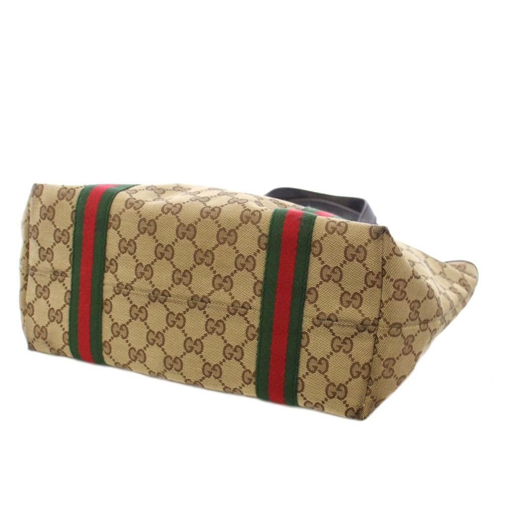 GUCCI グッチ　ミニトートバック　GＧ柄　シェリーライン　ベージュキャンバス GUCCI グッチ ミニトートバッグ 137396 GGキャンバス シェリー