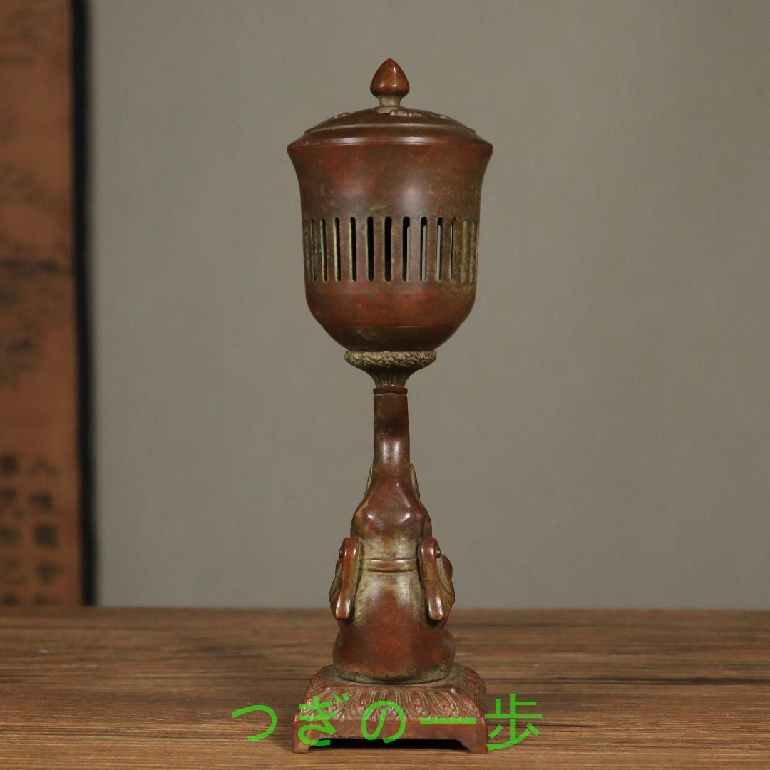 銅器 香炉 福象宮灯 薫香炉 室内檀香炉 盤香炉 ?燭灯 香道具 工芸品