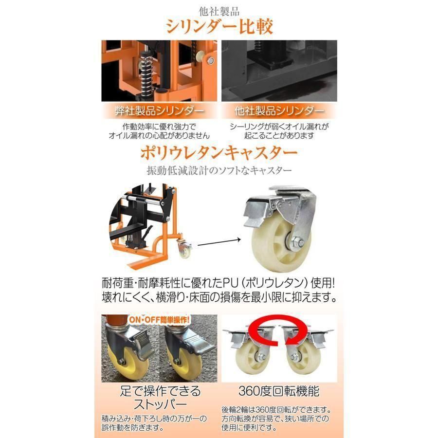 購入前配送先要確認】 ハンドフォークリフト 200kg 購入前配送先要確認】 ハンドフォークリフト 200kg