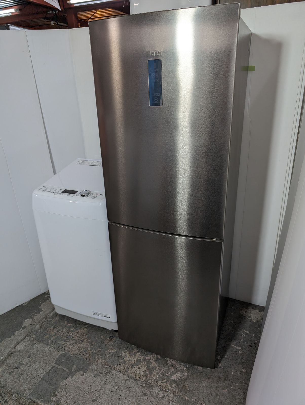 冷蔵庫 洗濯機 レトロデザイン ガンメタシルバー 人気のレトロデザイン  