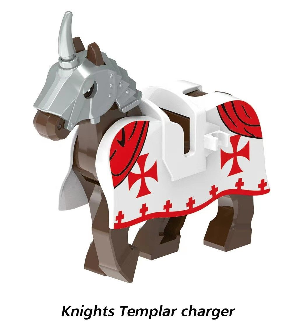 12体セット7LEGOレゴ互換中世テンプル騎士団ナイト騎馬