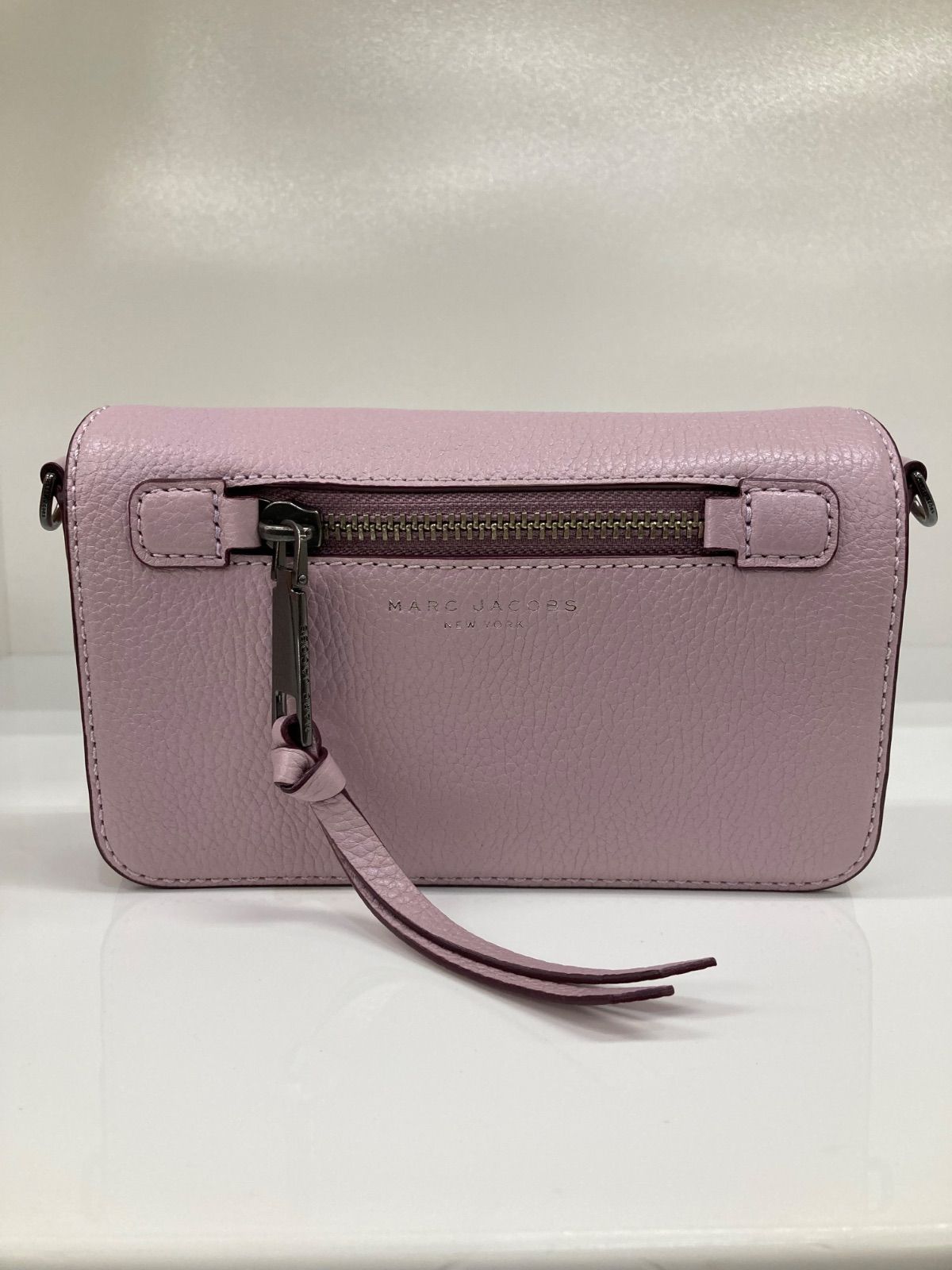 Marc Jacobs ショルダーバッグ グレー/ピンク MARC JACOBS マークジェイコブス スクエア ショルダーバック M0008896