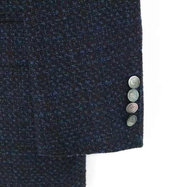 800 HICKEY FREEMAN テーラードジャケット チェック柄 ネイビー 800 HICKEY FREEMAN テーラードジャケット チェック柄 ネイビー