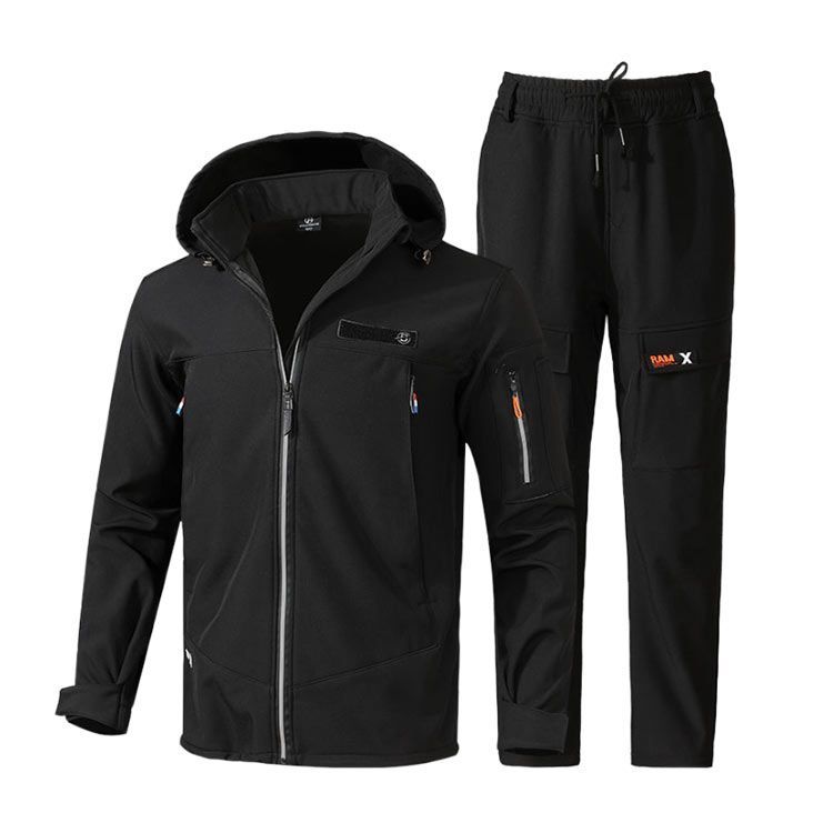 スノーボードウェア スキーウェア 上下セット 黒 L 防水 マウンテン