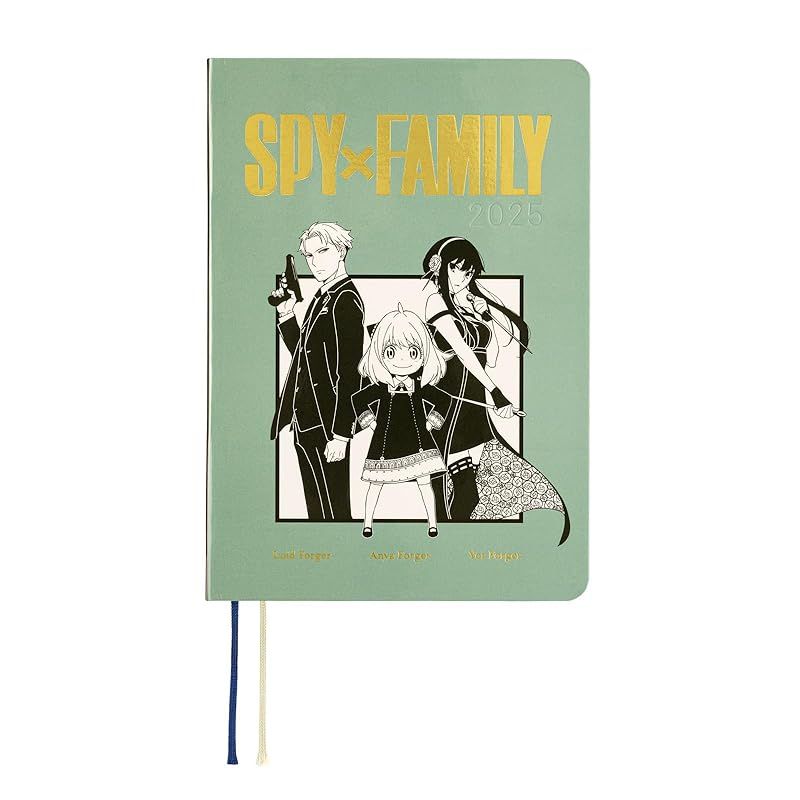 ほぼ日手帳 2025 HON 英語版 SPY×FAMILY/フォージャー家 ※国内証紙[A6/1日1ページ/1月/月曜はじまり]