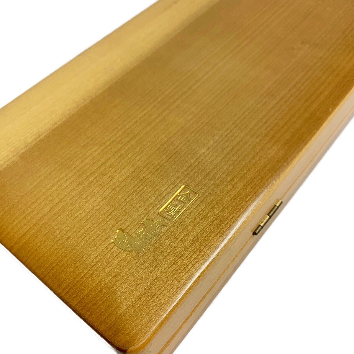高級 浮き箱ケース 手作り釣具 金鯱 金鯱 手作り釣具 ヘラ鮒用 高級浮き箱 41.5cm×13cm キズあり