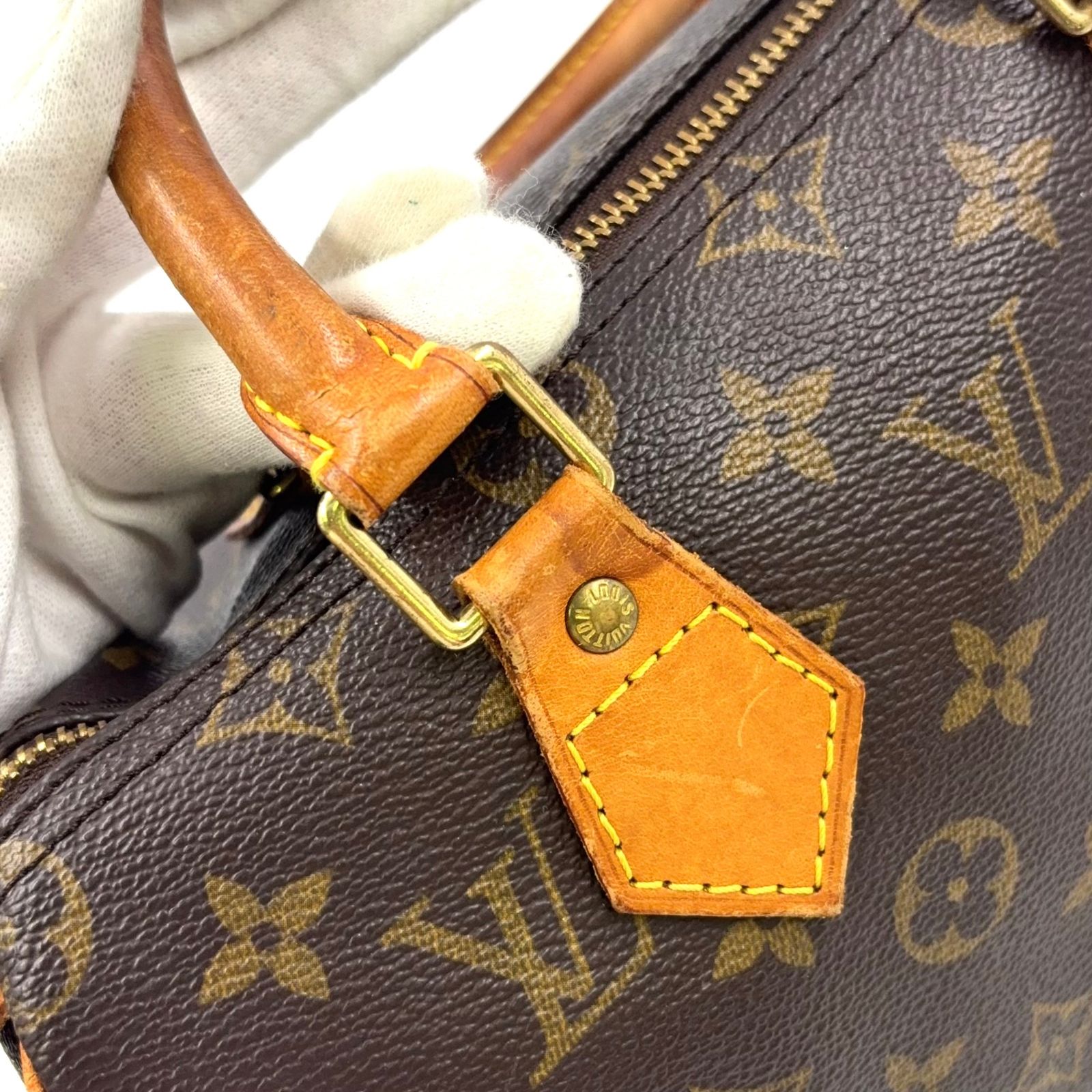 LOUIS VUITTON モノグラム スピーディ25 ハンドバッグ 25 ブラウン