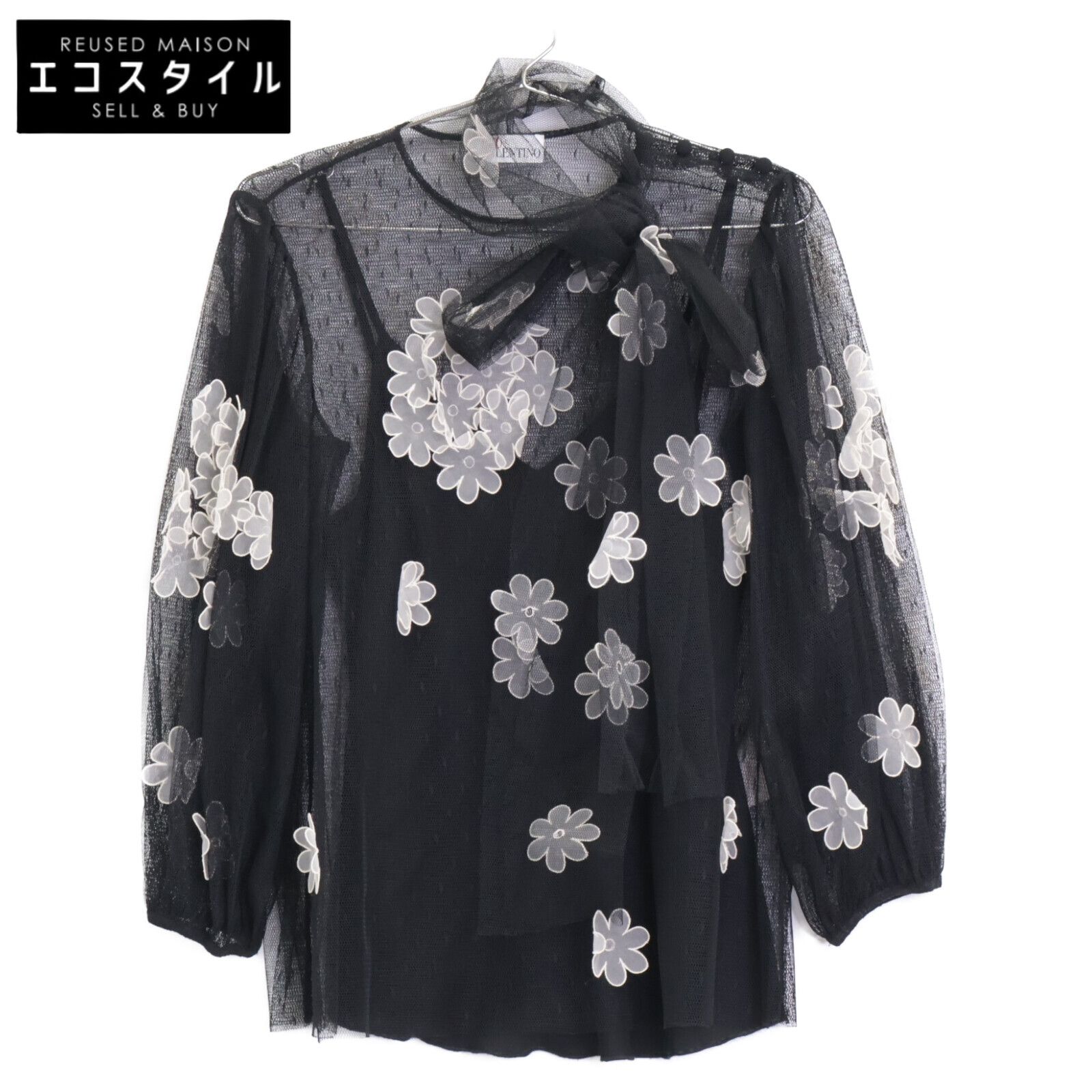 RED VALENTINO レッドヴァレンチノ UR3AA02G5B4 ﾚｰｽﾄｯﾌﾟｽ 38