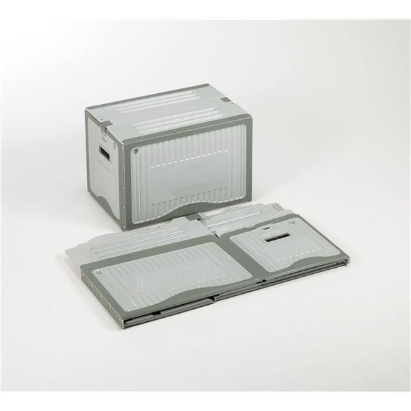 リスボックス/コンテナボックス 〔40BII ライトグレー/グレー〕 軽量