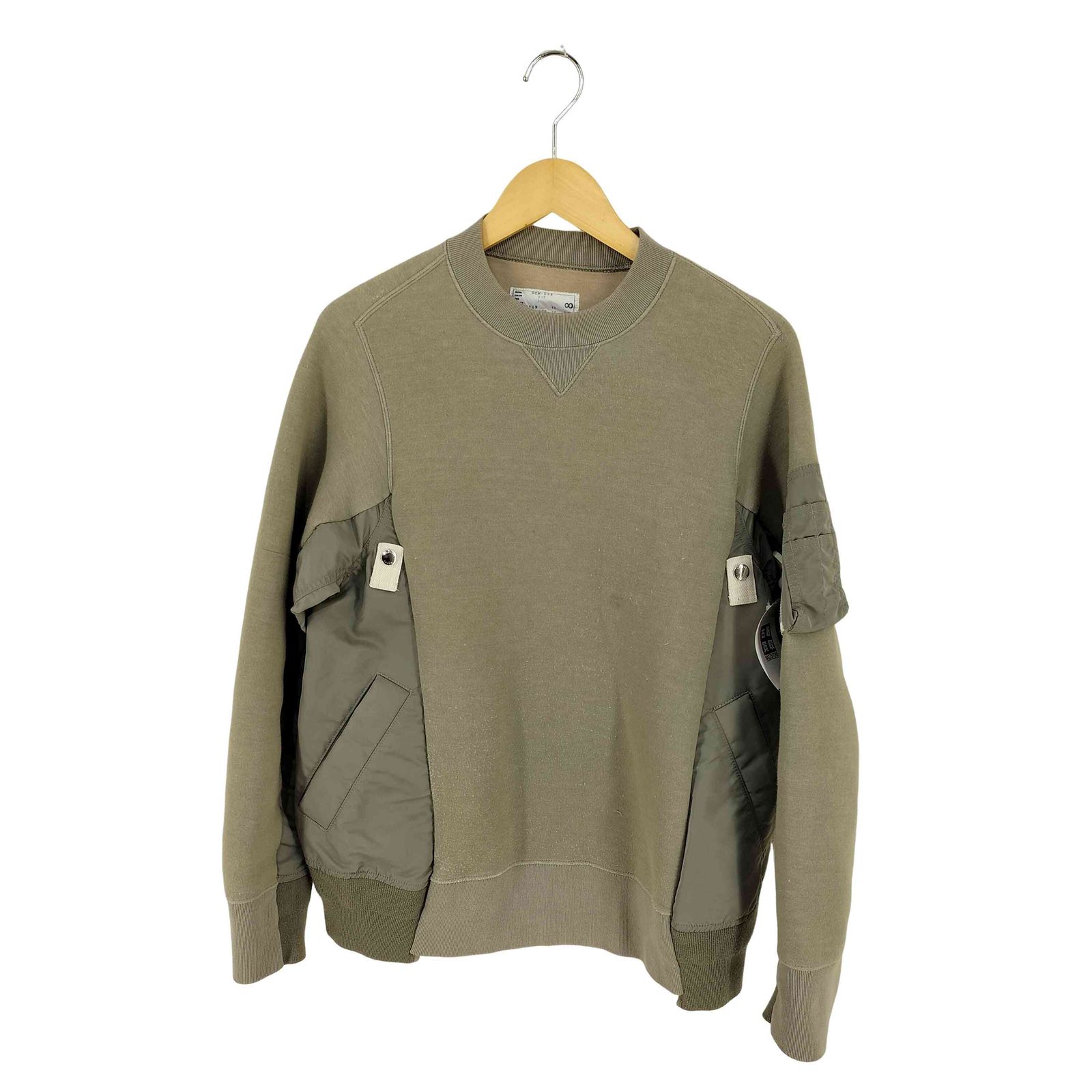 サカイ Sacai 24SS Sponge Sweat x Nylon Twill Pullover スポンジスウェット メンズ JPN：1 