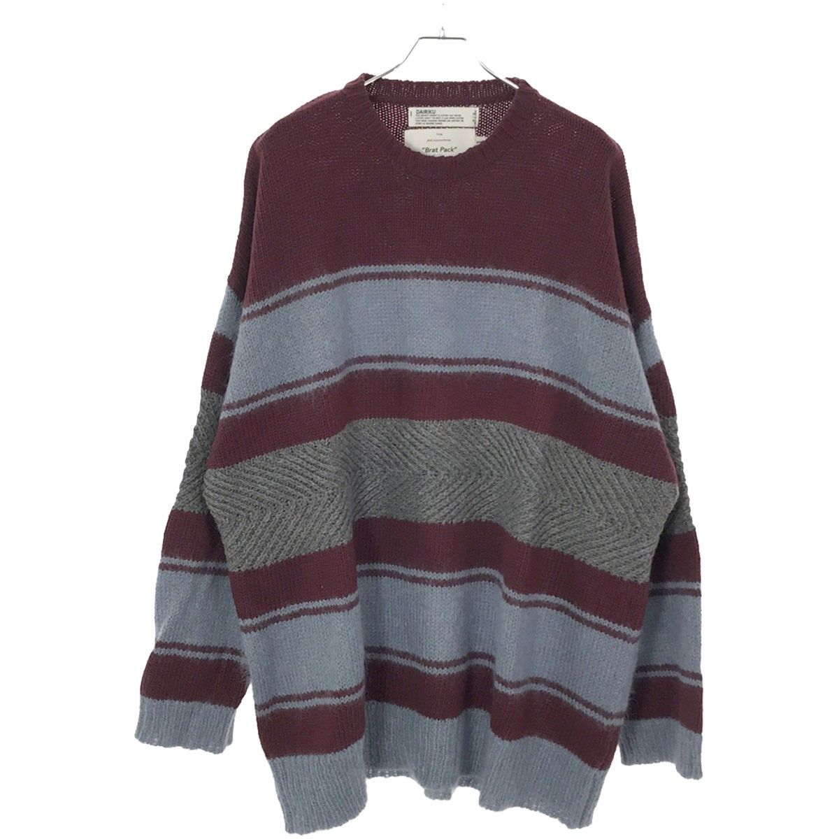 DAIRIKU ダイリク 21AW Molly Border Mohair Knit オーバーサイズ 