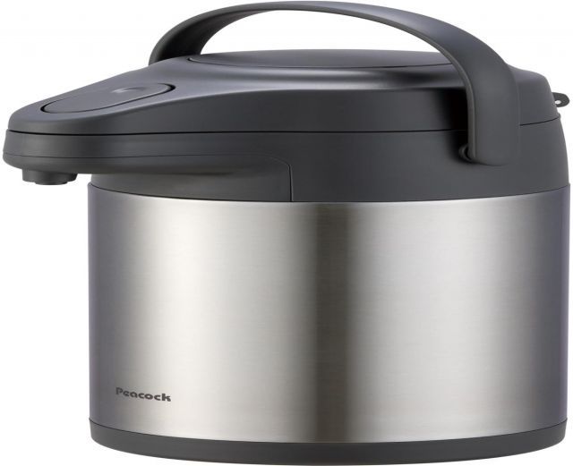 電気いらずで保温保冷できる ピーコック魔法瓶 ステンレス エアーポット 3リットル 保温 保冷 省エネ 広口 魔法瓶 ポット 卓上 湯沸かし 給水 節電 省エネ2.2L MRS-30 XA