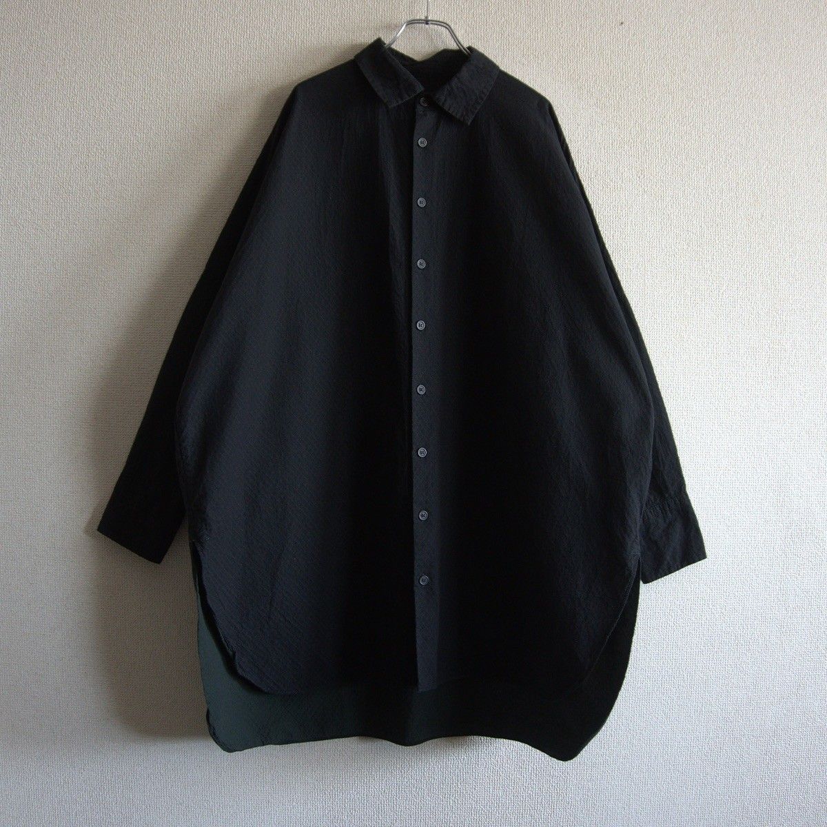 CASEY CASEY DOUBLE CHEMISE ODEM S ブラック シャツ ケイシーケイシー 25060421