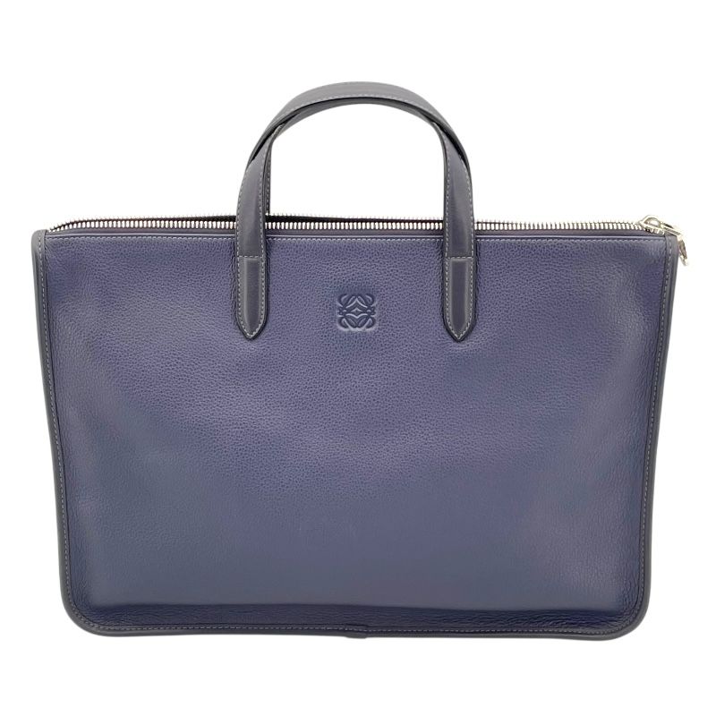 ロエベ LOEWE ビジネスバッグ ネイビー レザー メンズ ビジネスバッグ