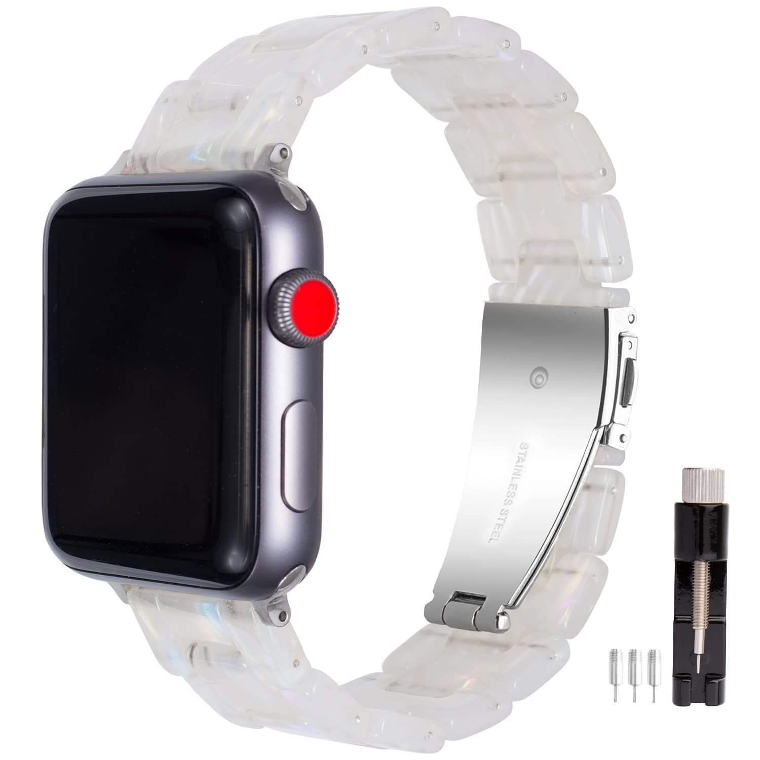 Apple Watch series5 ステンレススチール かる 40mm シルバー 