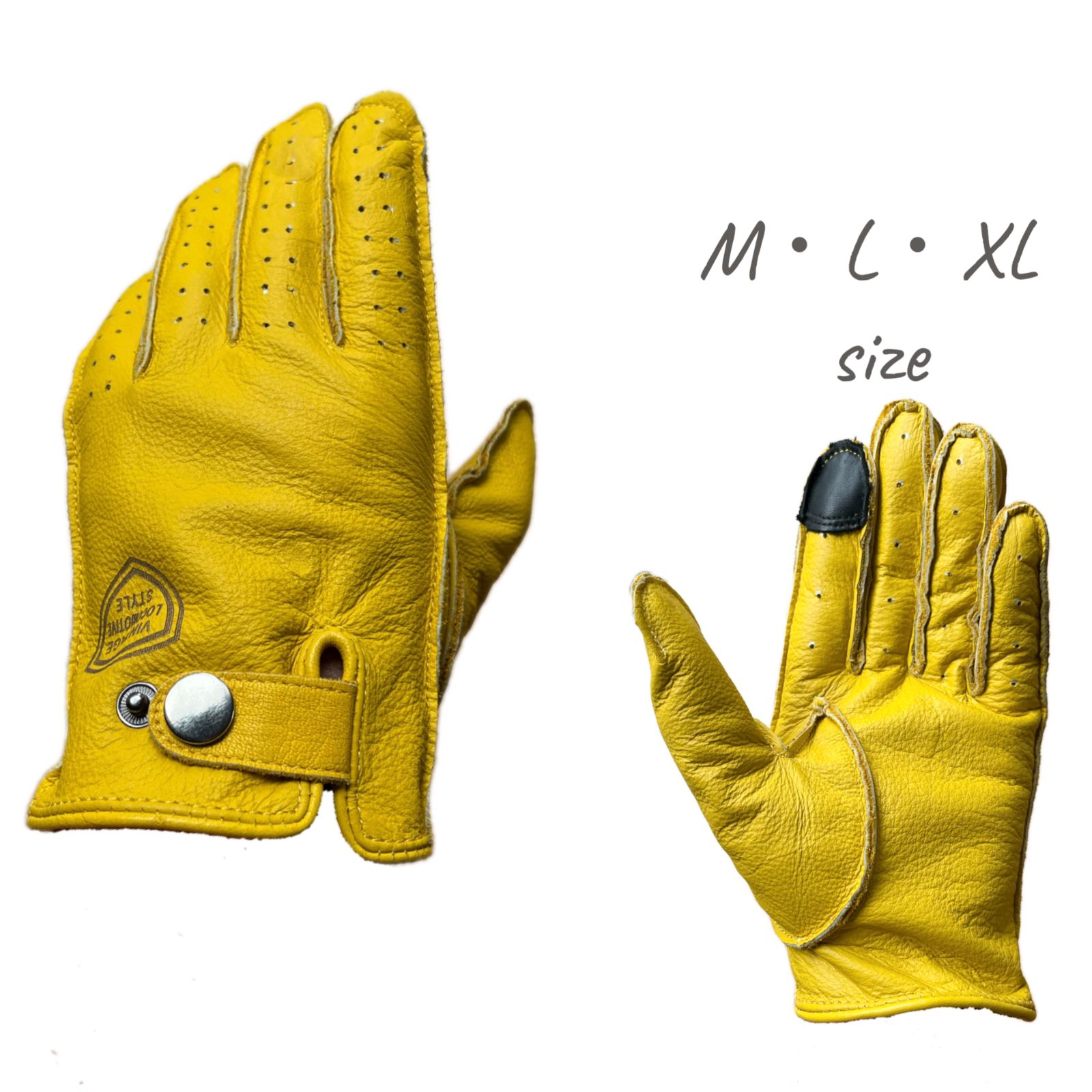 ハーレー・レブル等 バイクグローブ ヴィンテージレザー