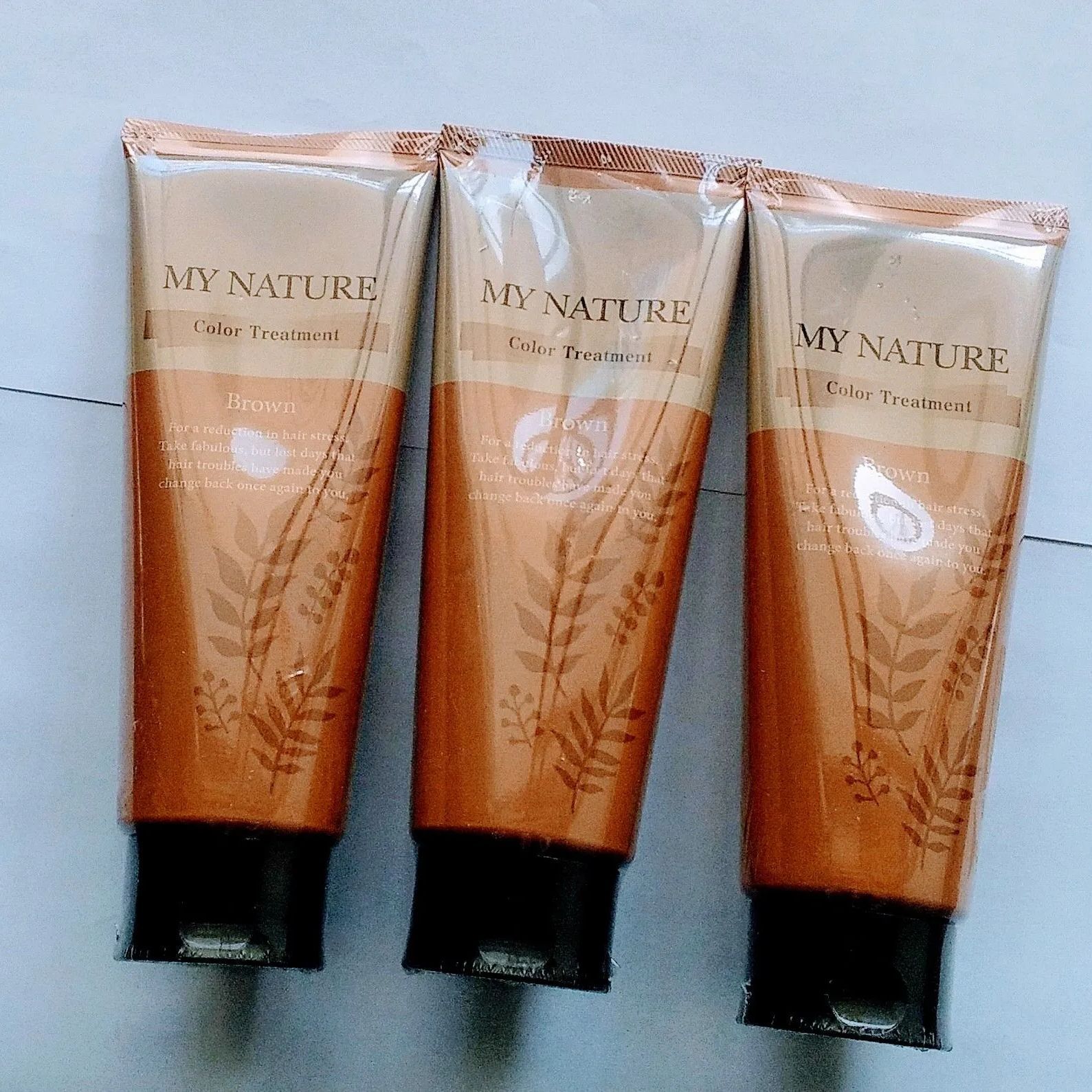 MY NATURE 白髪染め BROWN 3本セット