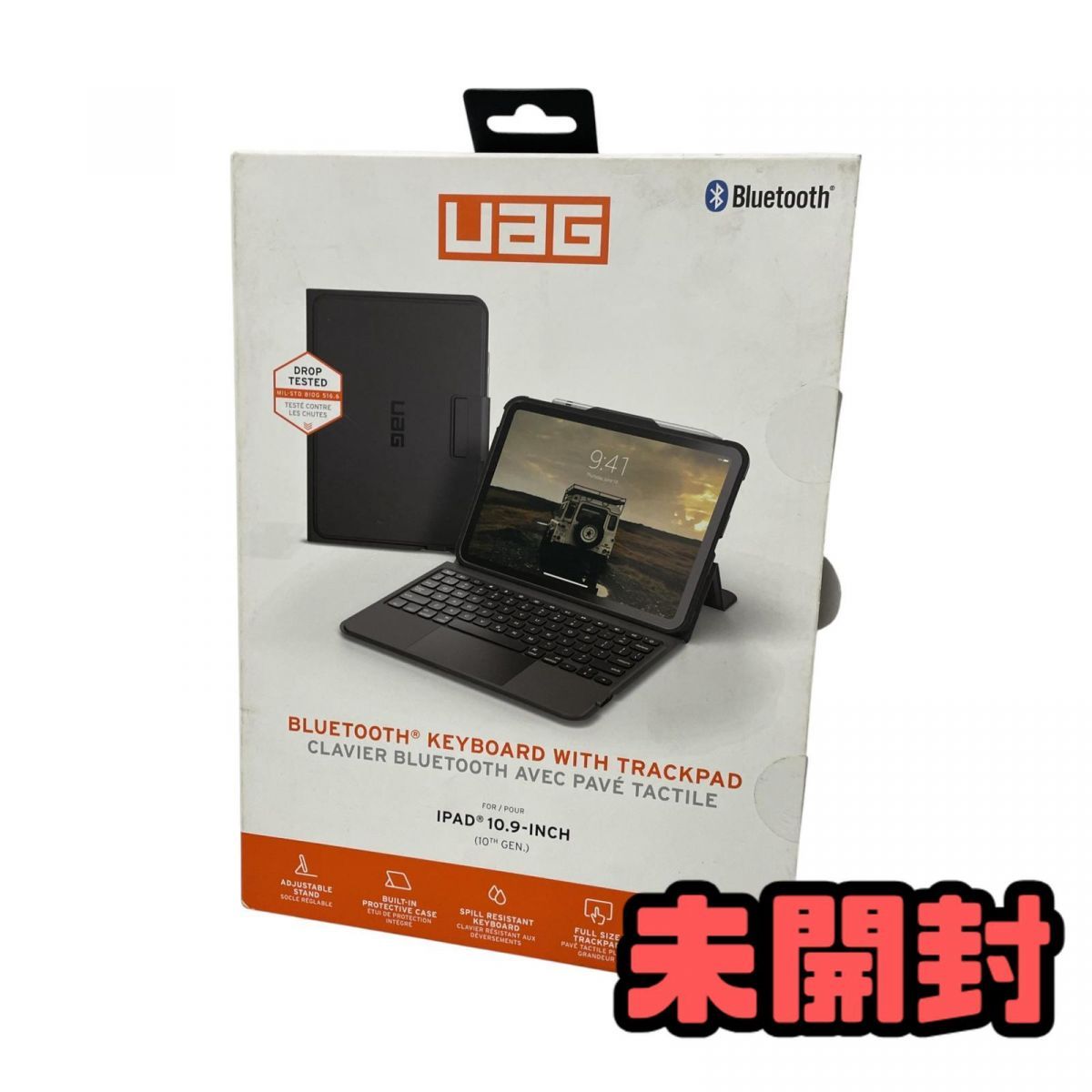 未開封 iPad用 キーボード付ケース URBAN ARMOR GEAR トラックパッド搭載 Bluetooth 第10世代 UAG-BTKB-02-JP AMK839145相