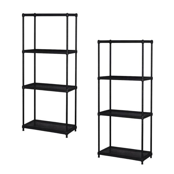 2営業日で発送 エイ アイ エス AIS エキスパンドラック4段×2個セット EPR-6015BK×2pcs BK