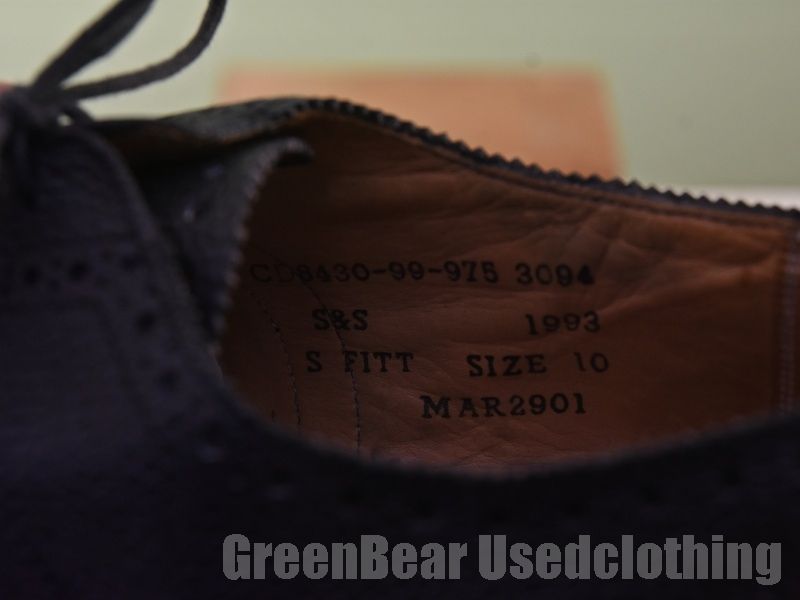 イギリス製 Sanders 高級 ビンテージ 1993年製 ビジネスシューズ  