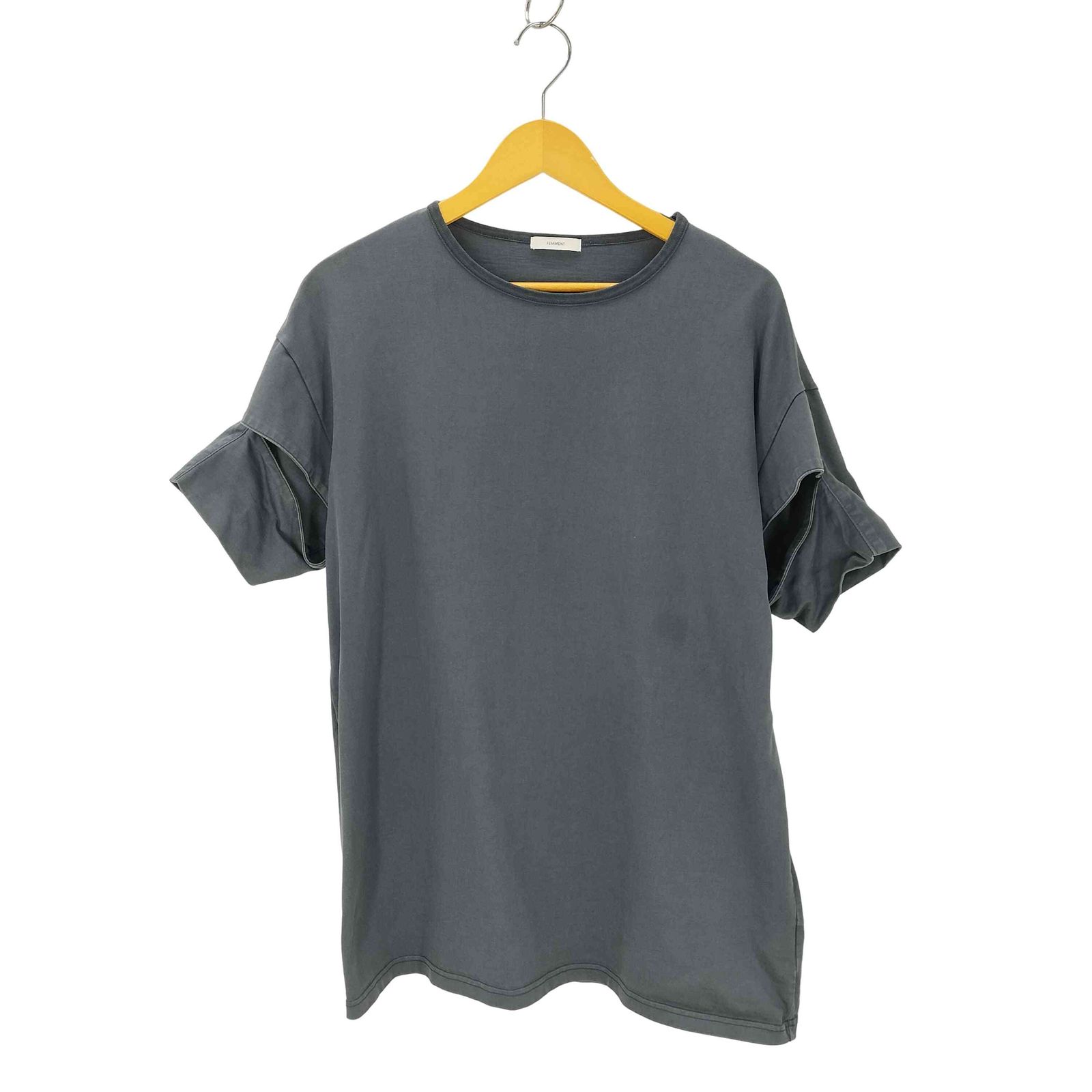 ファモン FEMMENT ギザコットンジャージースリットTシャツ レディース 