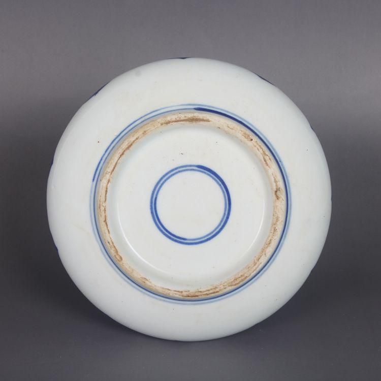 景徳鎮 鯖草紋筆洗 書道具 文房具 陶磁器 装飾品 現代工芸品 美術品 置物 景徳鎮 鯖草紋筆洗 書道具 文房具 陶磁器 装飾品 現代工芸品