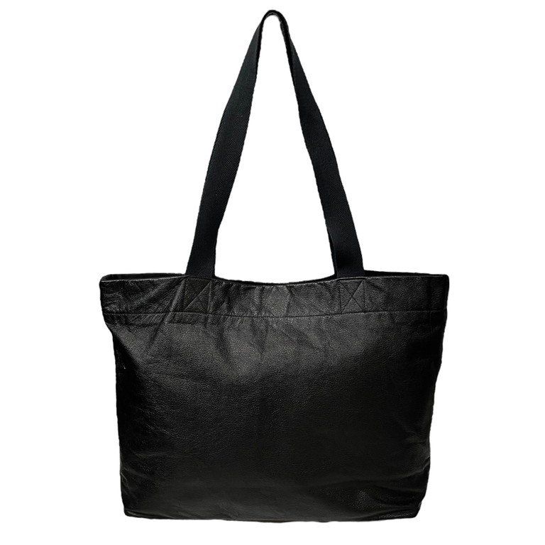 Yohji Yamamoto カウレザーロゴプリントトートバッグ ボストンバッグ  