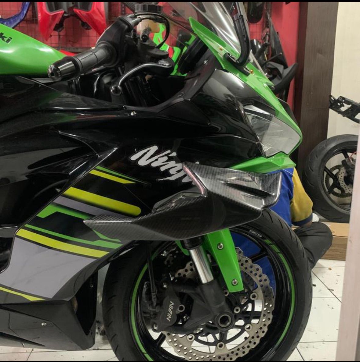 ZX6R カーボンサイドウイングレット 受注製造 - メルカリ