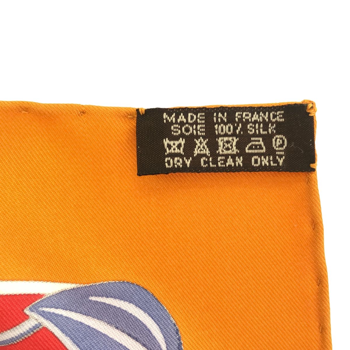 HERMES カレ 90 Framingo Party オレンジスカーフ